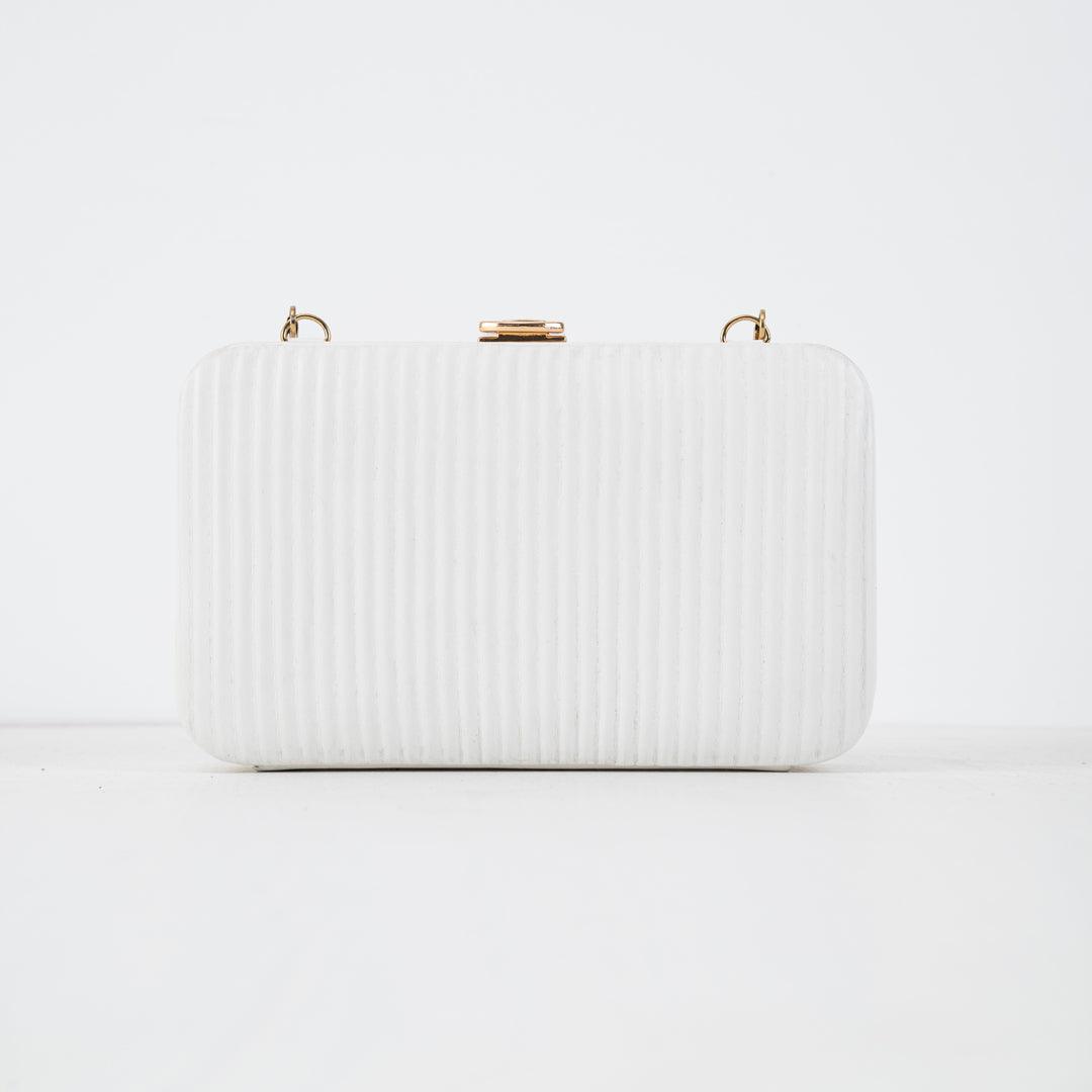 Lilly clutch- White - Esme by Zipit