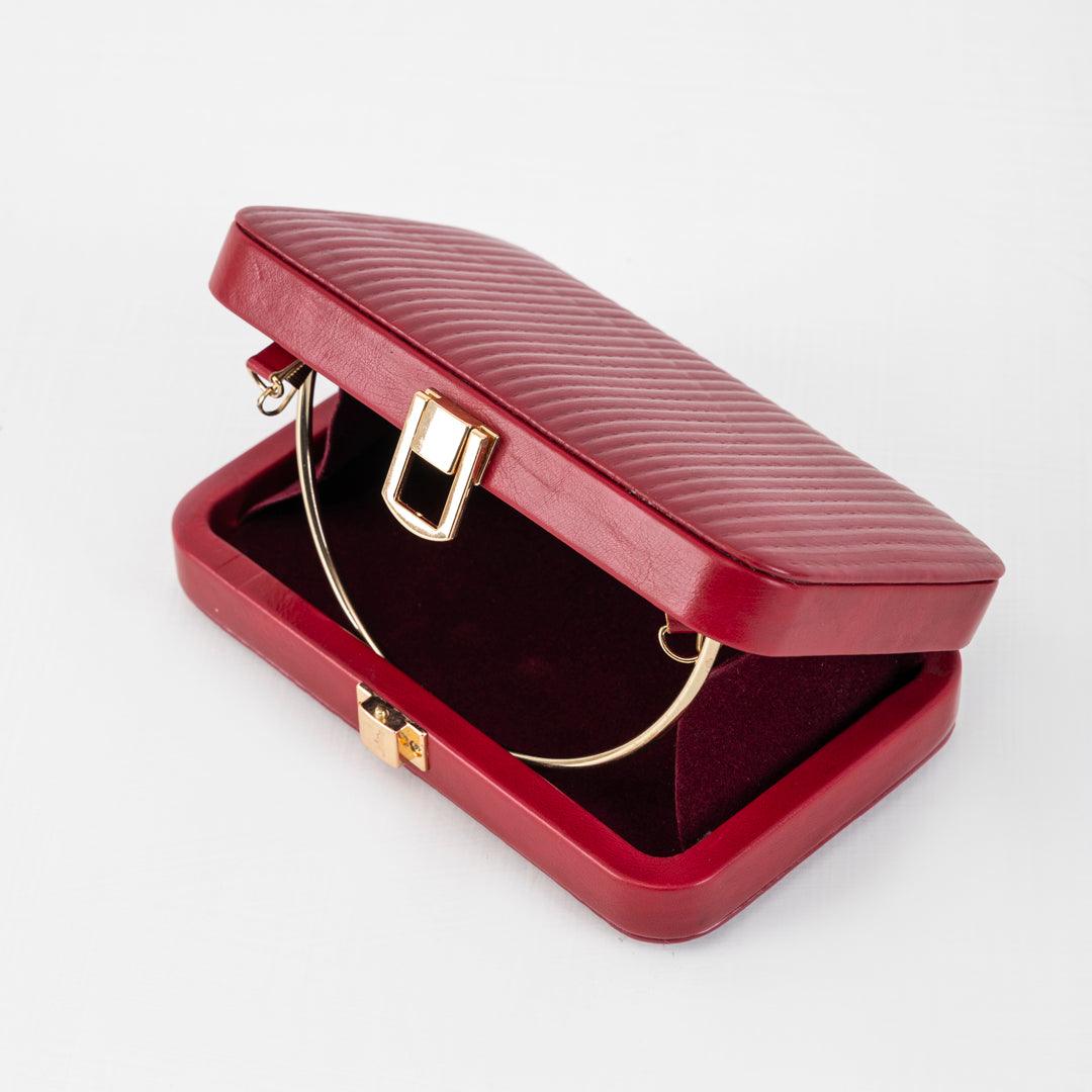 Lilly clutch- Maroon - Esme by Zipit