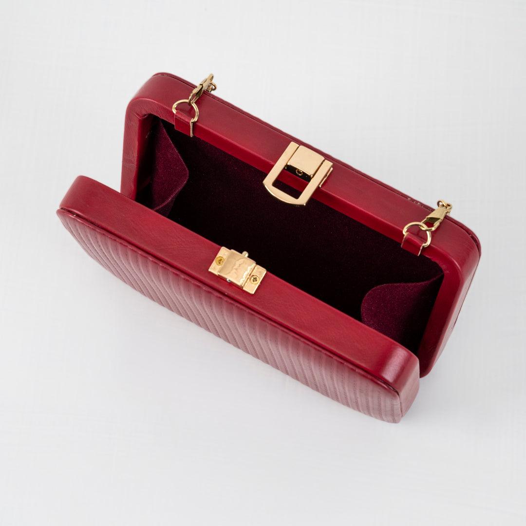 Lilly clutch- Maroon - Esme by Zipit