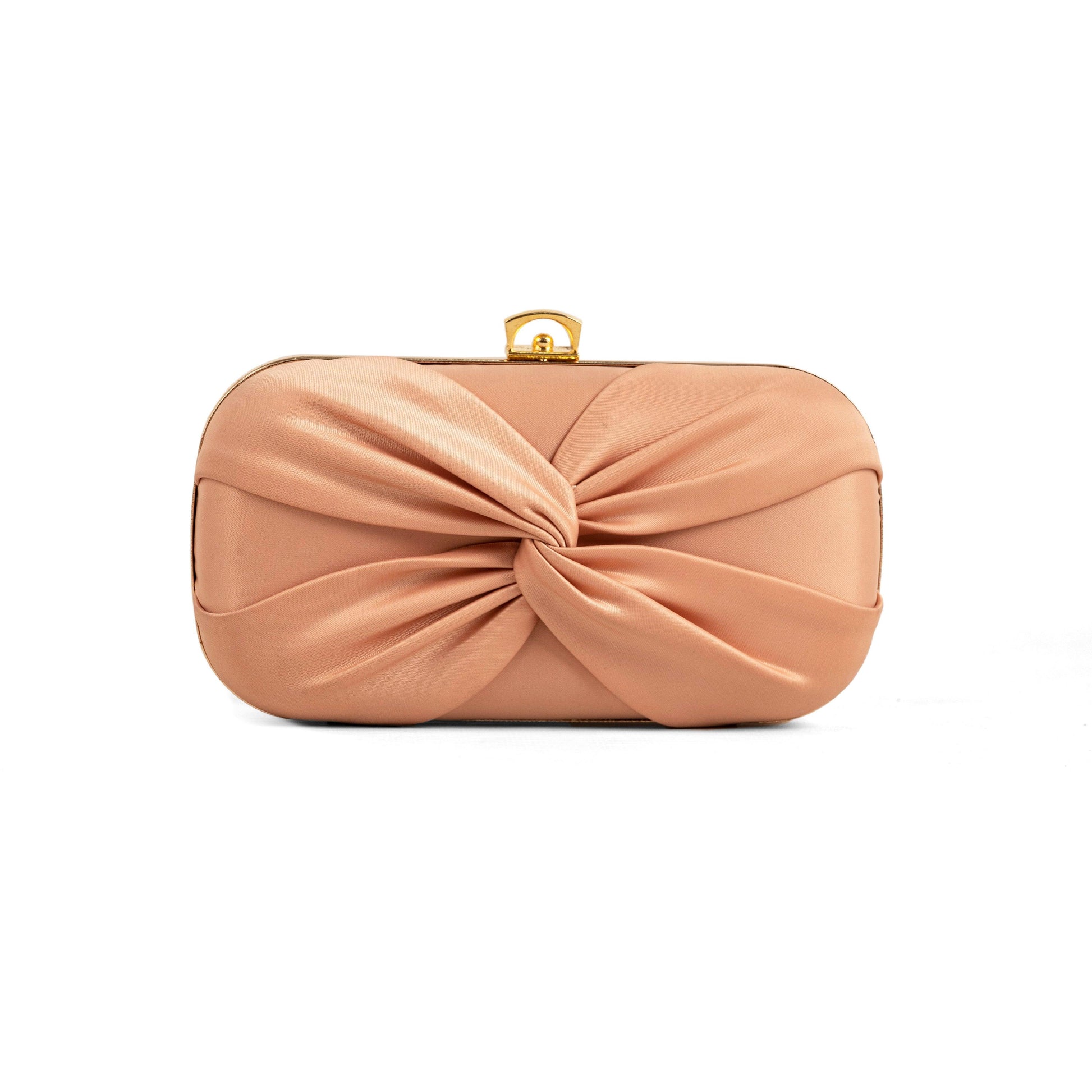 Bow Clutch-Peach - Esme by Zipit