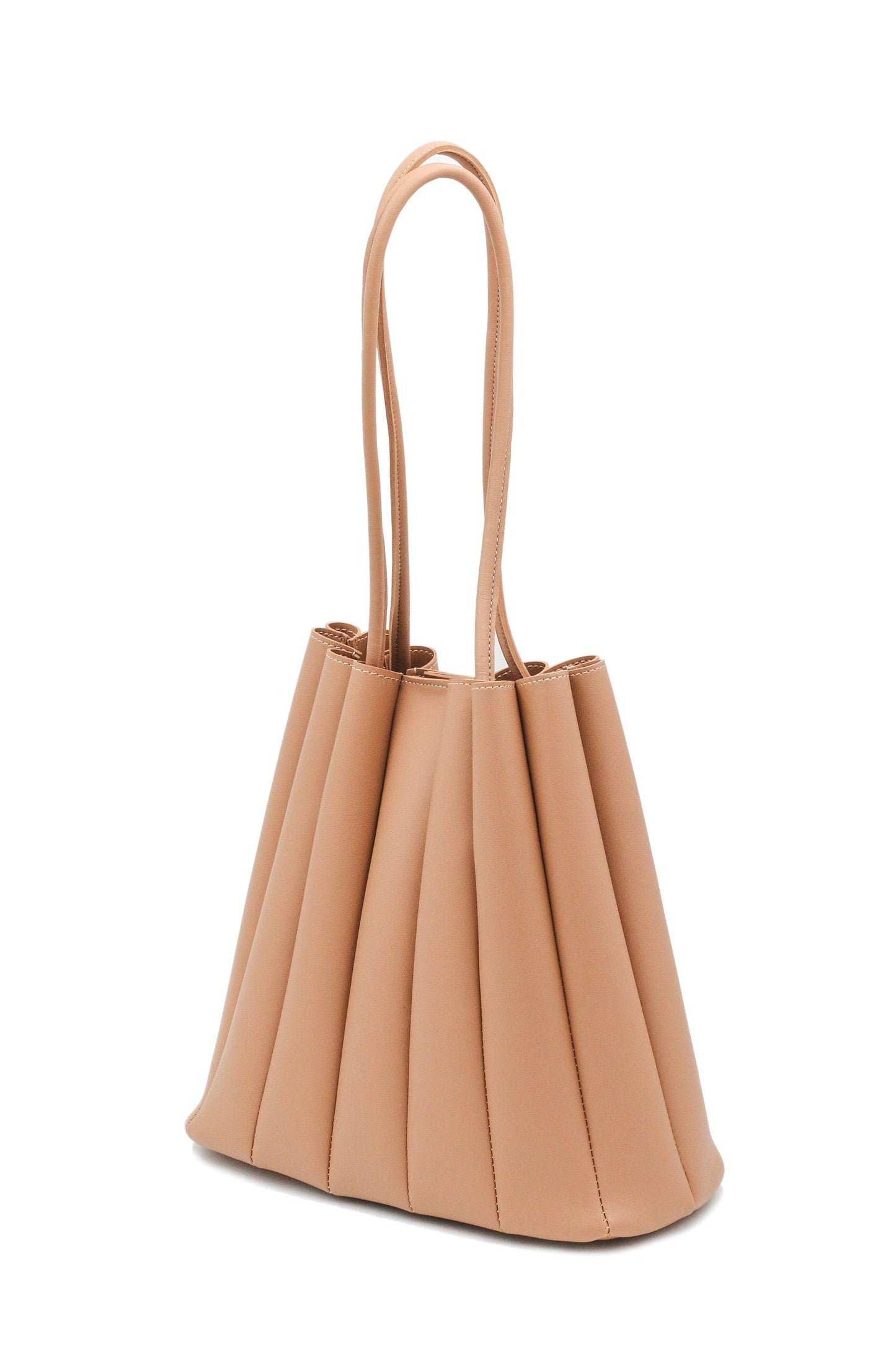 Pleated Tote-Biscuit - Esme by Zipit