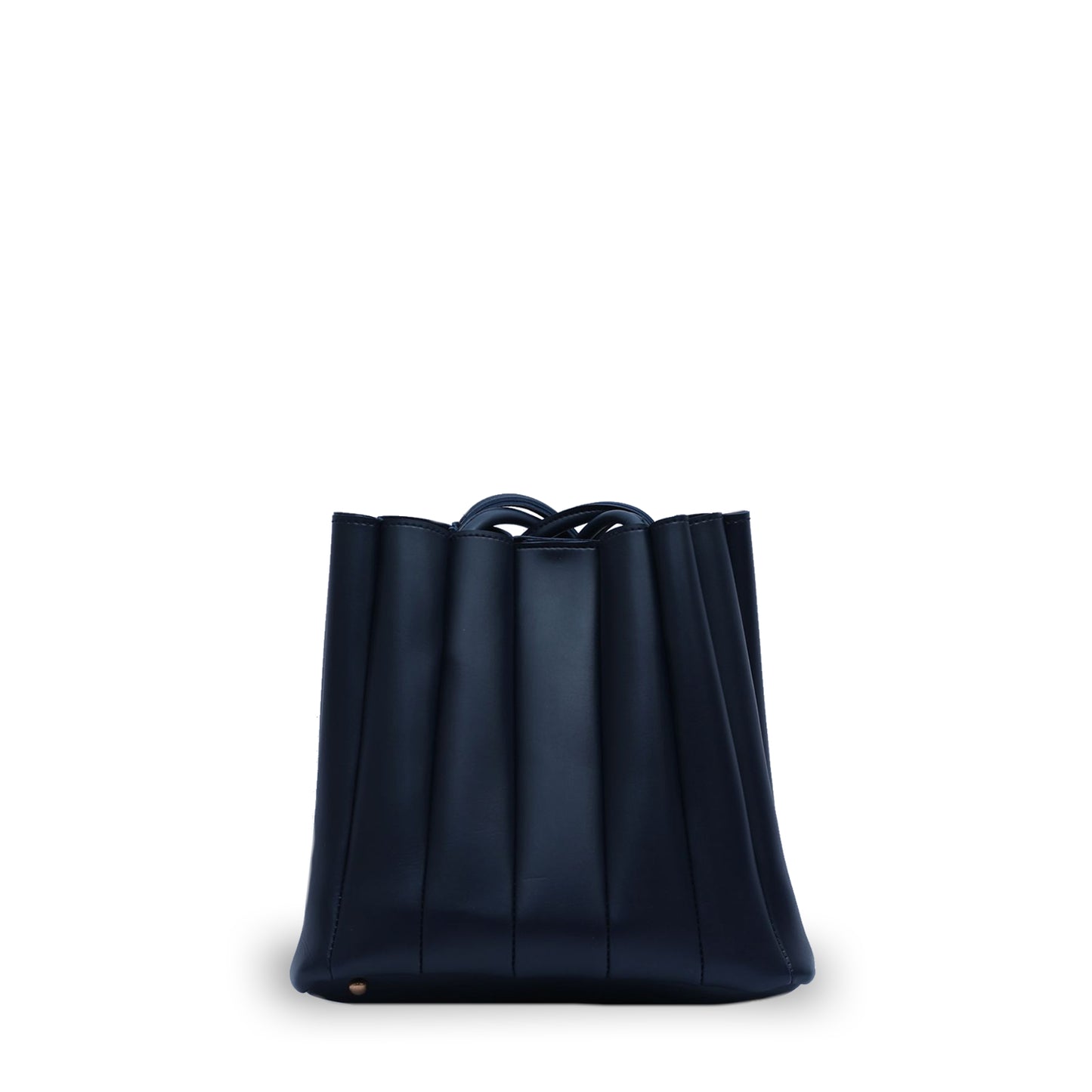 Pleated Tote Blue 3Pc