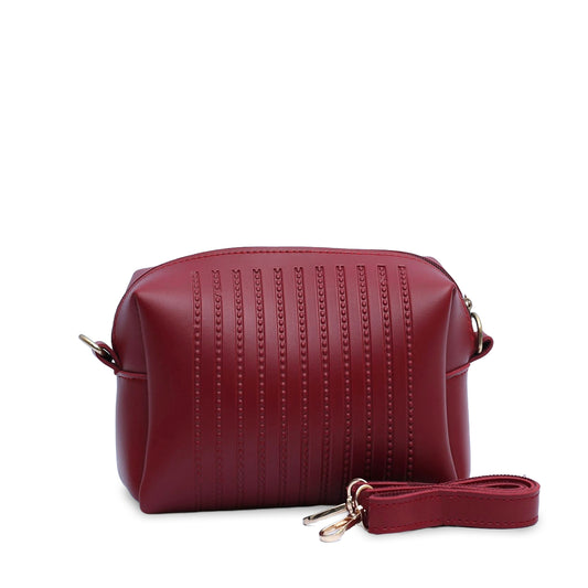 Terry Maroon Crossbody Bag