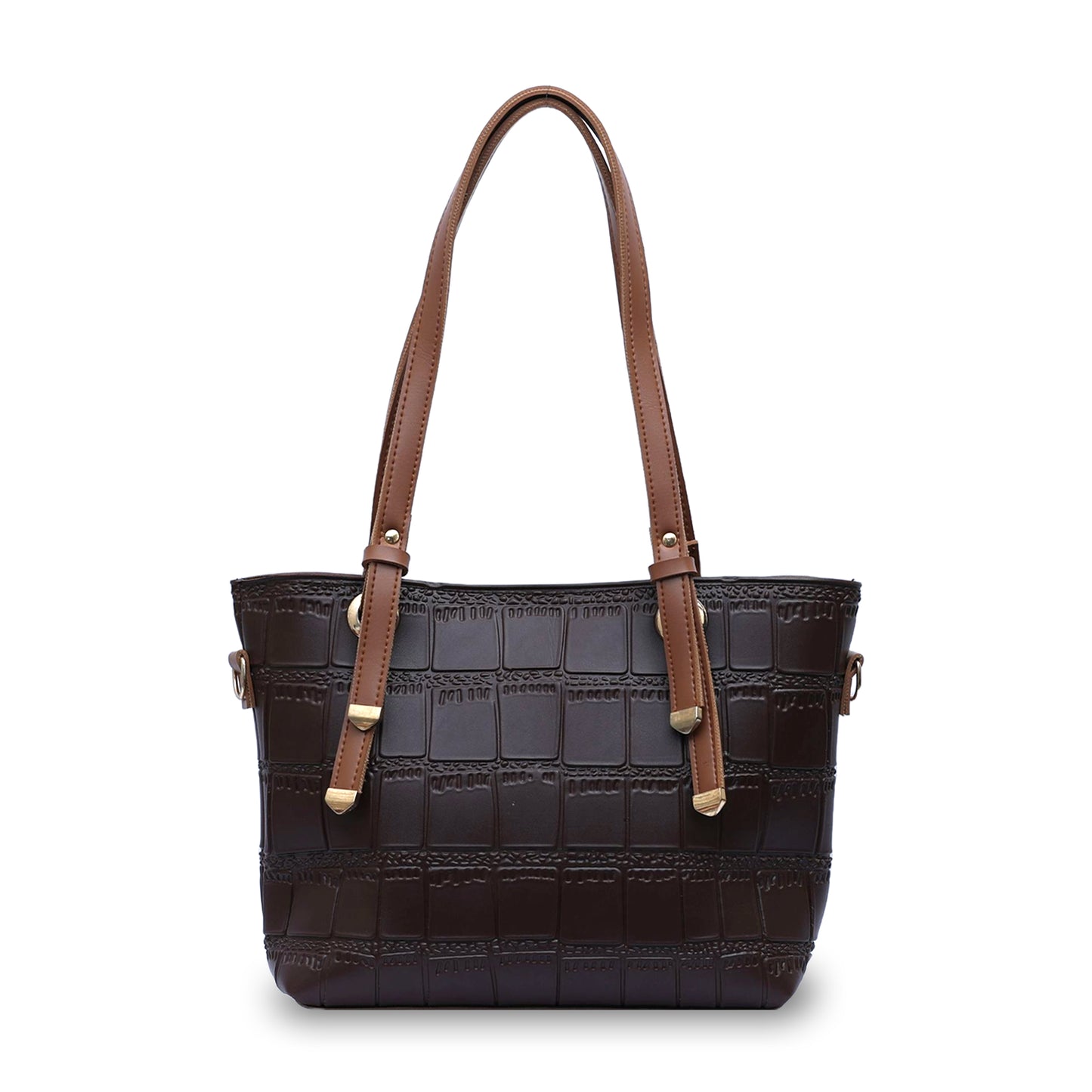 Crocodile Choco Brown Tote Bag