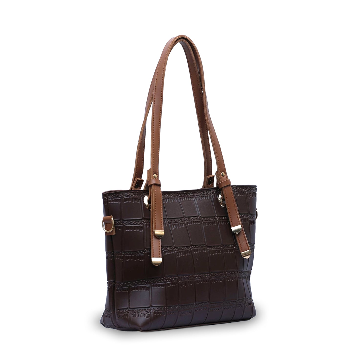 Crocodile Tote Choco Brown Bagset