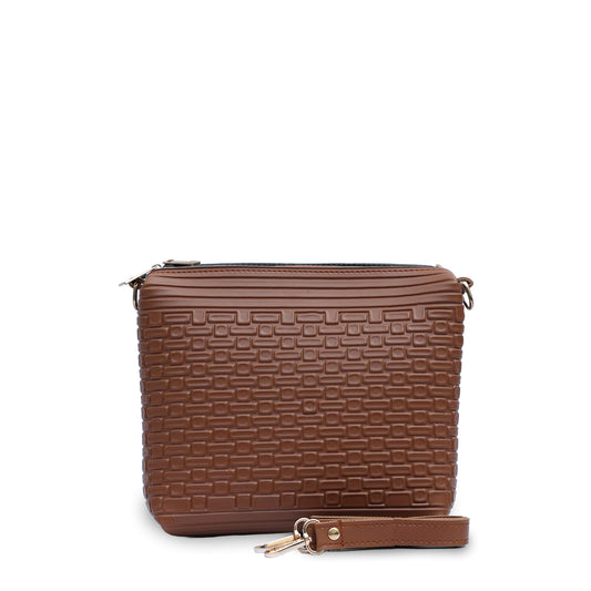 Crosscheck Brown Crossbody Bag