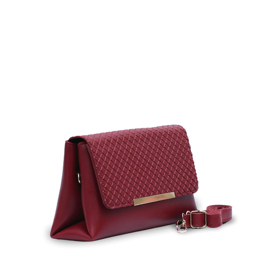 Wallace Maroon Crossbody