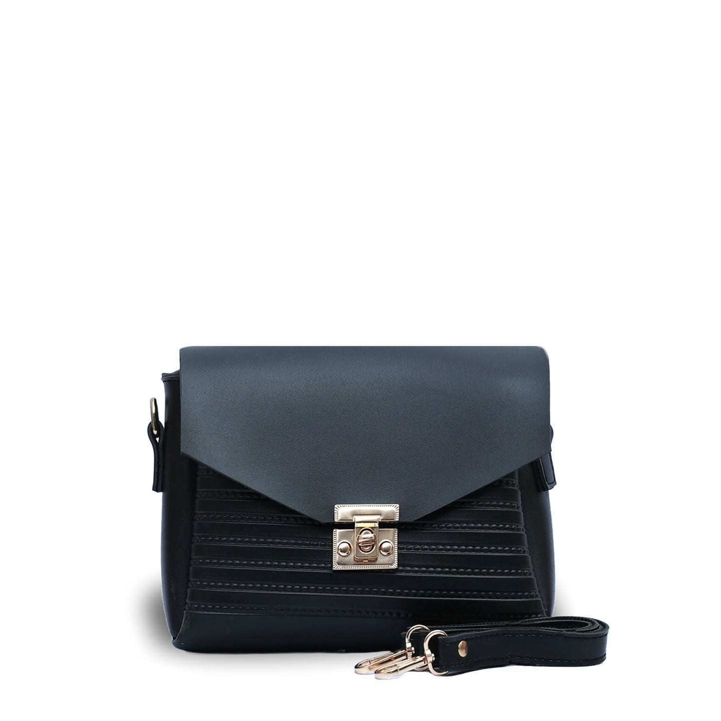 Mini Slouchy Black Crossbody 4Pc