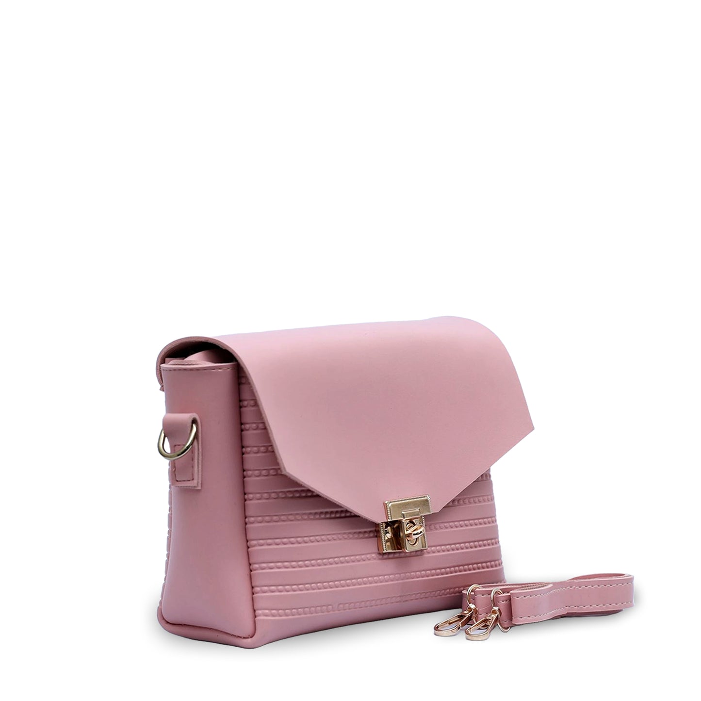 Mini Slouchy Pink Crossbody 4Pc