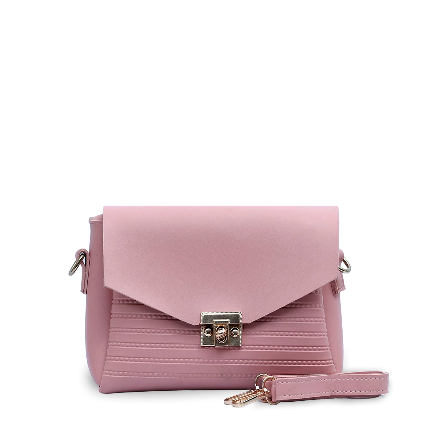 Mini Slouchy Pink Crossbody 4Pc