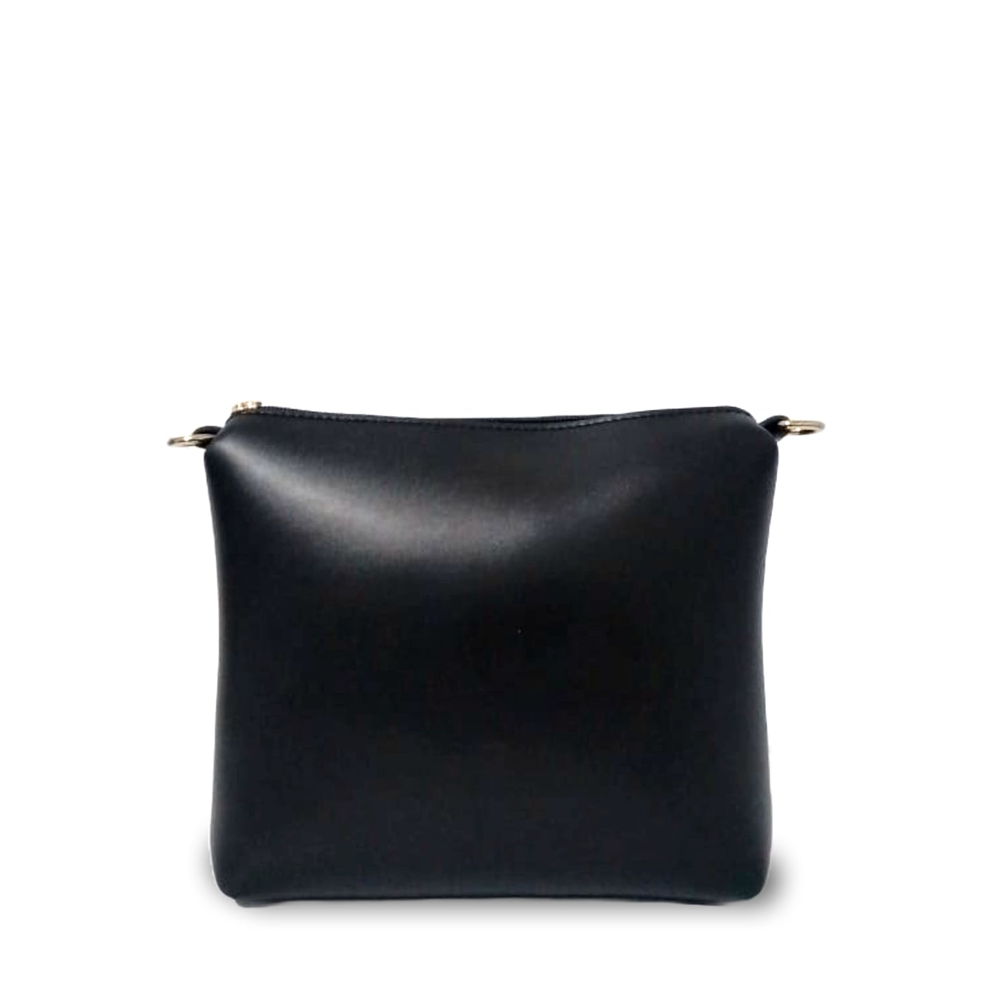 Twin Tone Black Crossbody Bag