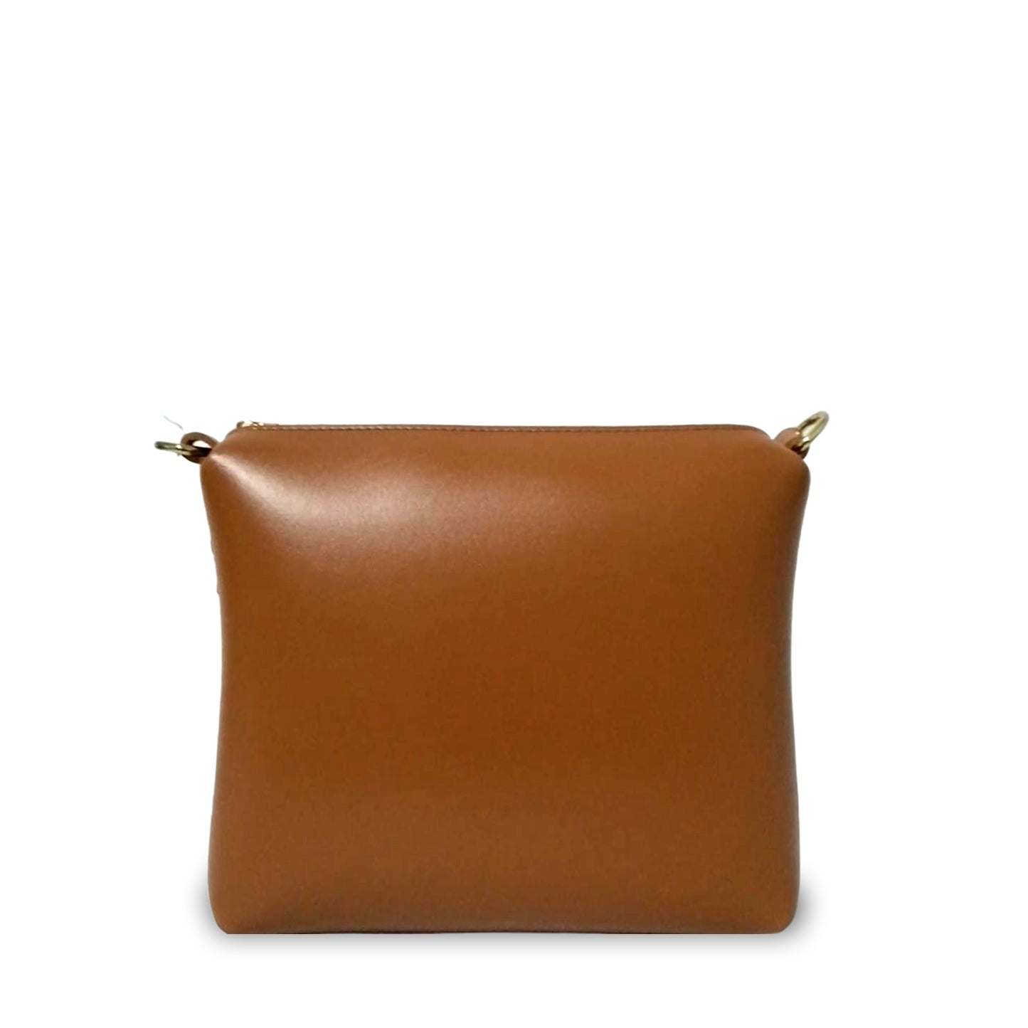 Twin Tone Brown Crossbody Bag