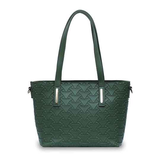 Textured Green Tote Bag