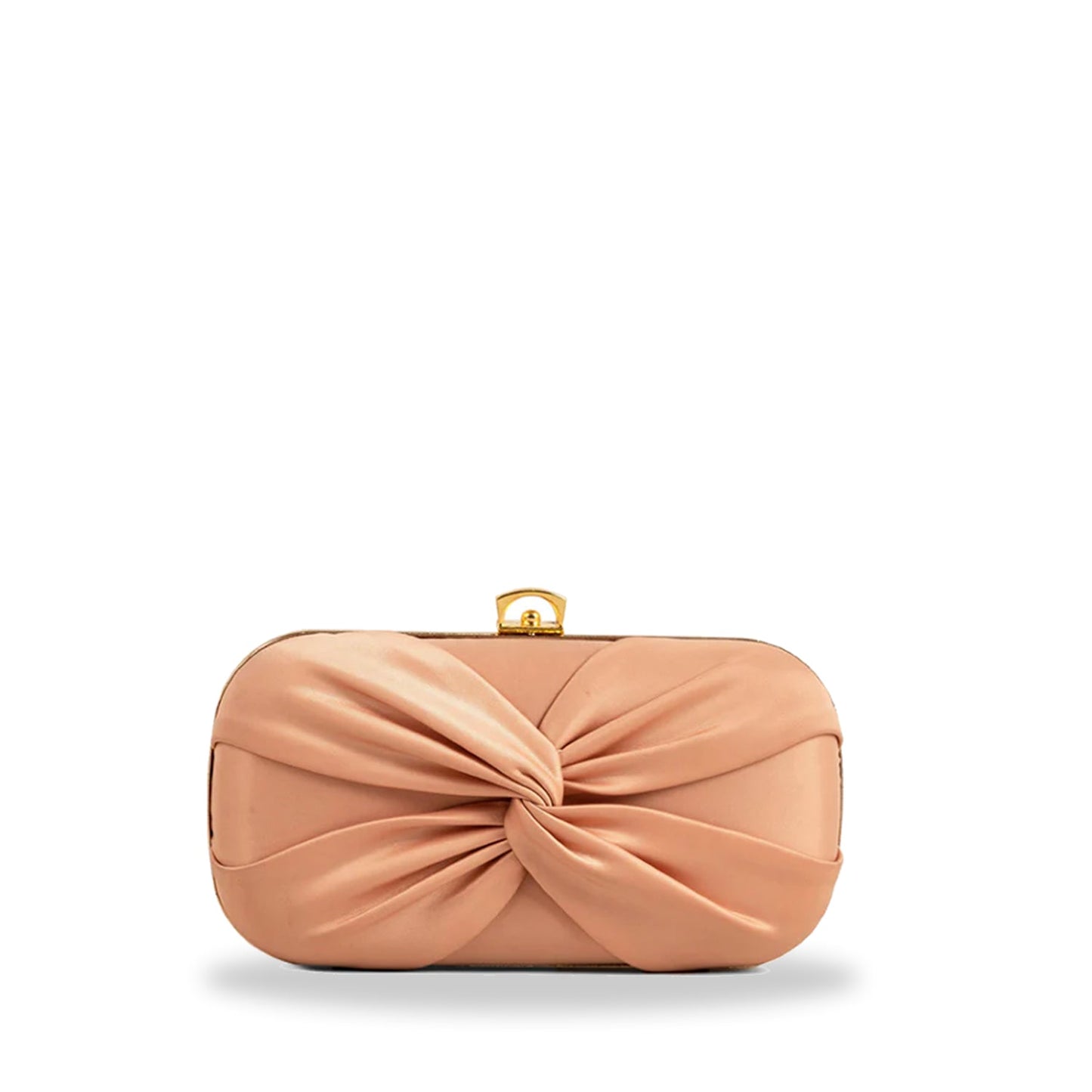 Bow Clutch-Peach